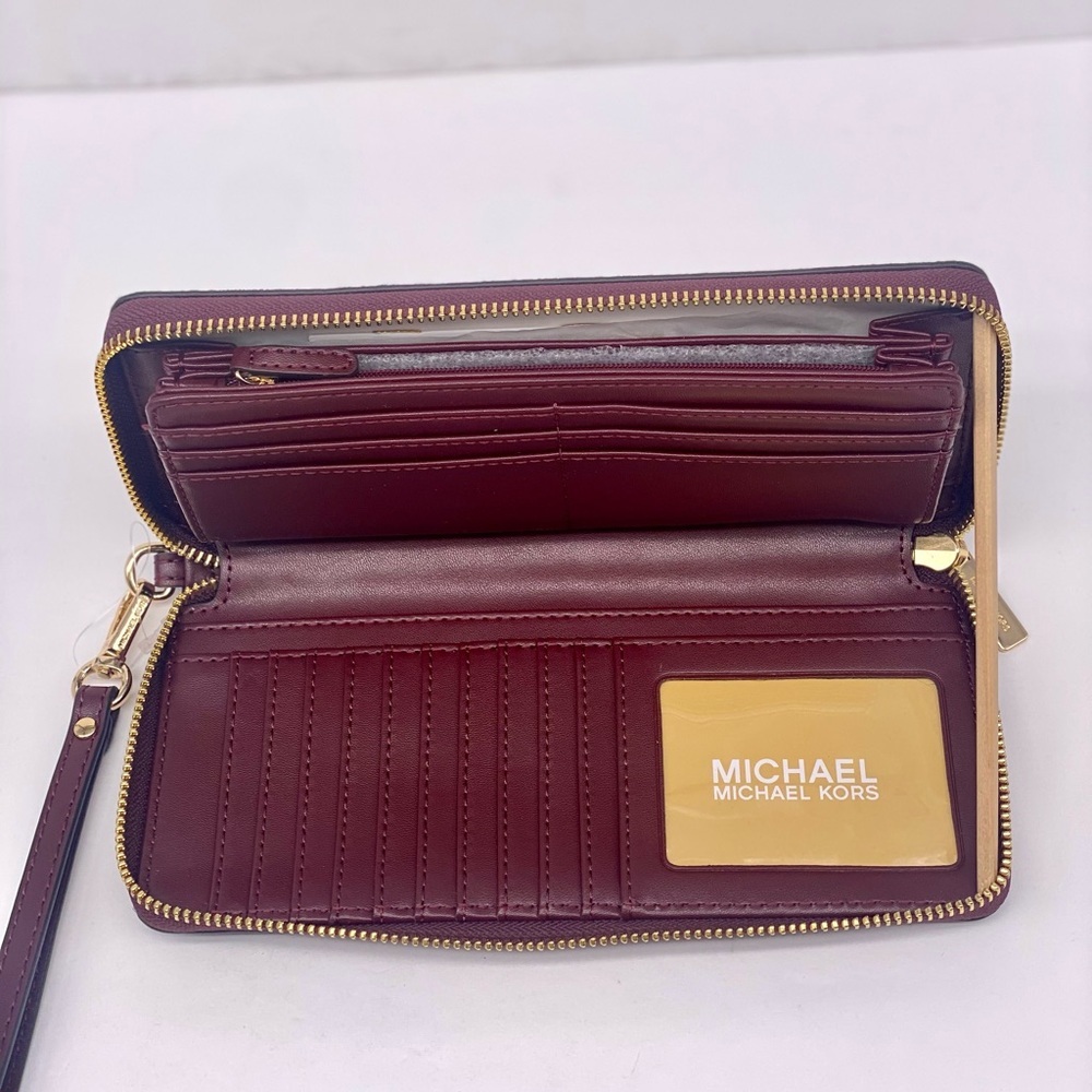 Michael Kors Leopard Print Large Continental Wallet - Picture 4 of 16